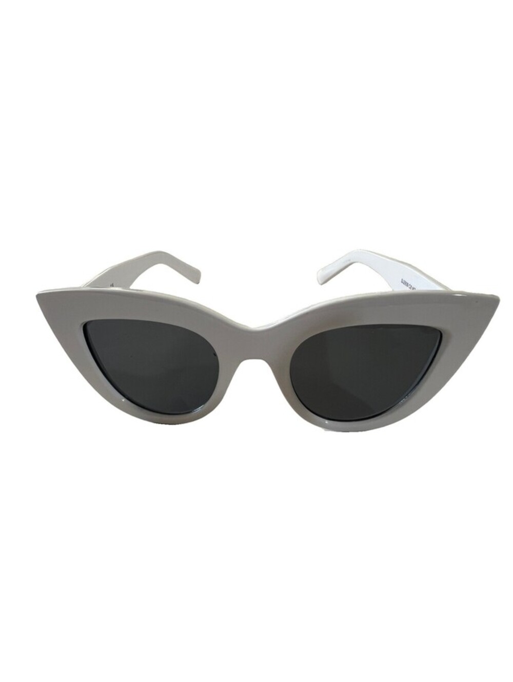 SOJOS Olivia SJ2939 White Cat Eye Sunglasses Gray Lenses Women New